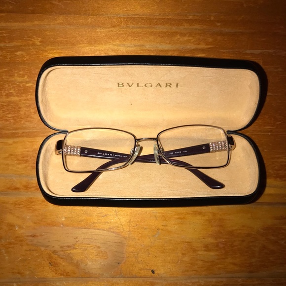 Purple Swarovski Bvlgari Eyeframes - Picture 4 of 8